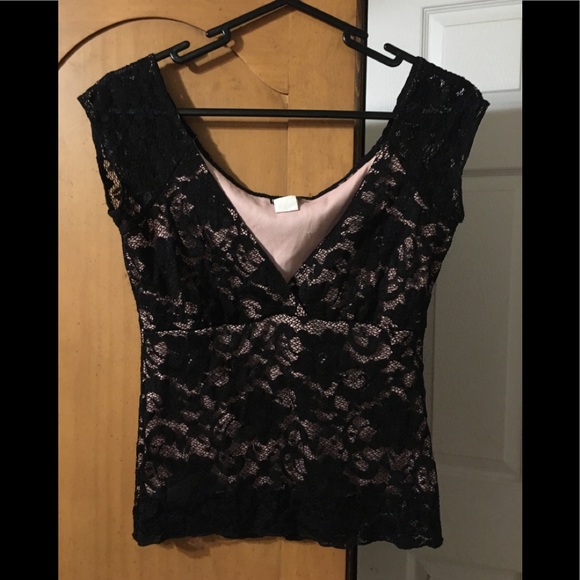 Poetry Tops - Black Lace top.